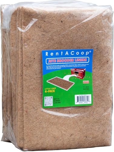 RentACoop Jute Brooder Liners for Little Red Barn Brooder (Pack of 4)