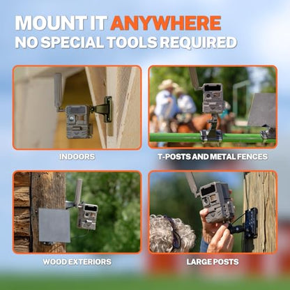 Barn Owl RangeCam Cellular Security Camera System – Off-Grid Monitoring with Solar Power, No WiFi, Works on All U.S. Networks – Farm, Ranch & Property Surveillance (RangeCam Live) - style: RangeCam Live