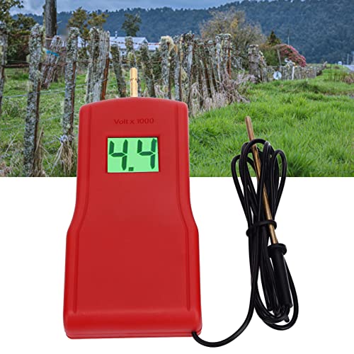 15KV Electric Fence Tester, LCD Screen, Durable and Cold Resistant Fence Voltage Tester, Electric Fence Voltage Tester for Farms, Home Gardens, Sheep, Pets, Horses