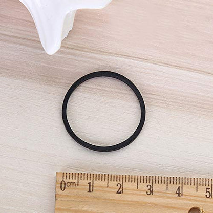 AMUU Rubber Bands size10 Black 1inch 500pcs Small Rubber Bands | Rubber Band for Office Supplies School Home Strong Elastic Band - color: Black-500pcs