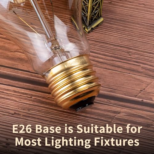 Warm Incandescent Light Bulbs 60 Watt,A19/A60 Vintage Style Edison Bulbs E26,Soft Yellow Light Bulbs,Amber Bulbs,Retro Light Bulb Old Fashioned,Halogen Dimmable Edison Bulb Squirrel Cage - size: 4 Count (Pack of 1)