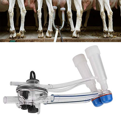 Goat Milking Machine, Portable Milking Unit with Food - Grade Milking Liners for Goat, Cow and Sheep, Gentle Suction Vacuum Milker Kit for Mobile Trolley or Milking