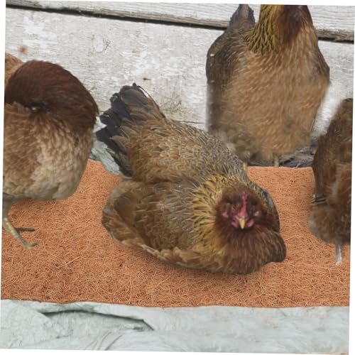4pcs Washable Nesting Pads for Chicken Coop Non- Chicken Nest Box Liners Comfortable and Practical Nesting Pads Natural Coconut Coir Material for Hen Laying