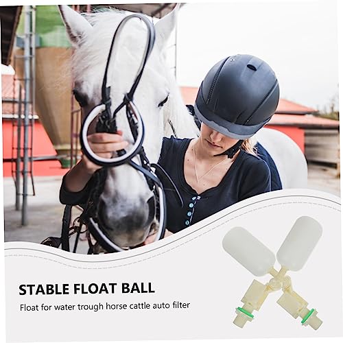 BESTonZON 2Pcs Float Valve for Automatic Water Troughs Stable Float Ball for Livestock Waterers Stainless Steel Efficient Water Control for Horses Cattle Goats Pigs Dogs