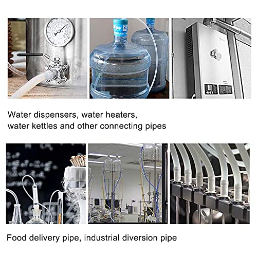 Feelers Silicone Tubing, Food Grade Pure Siliconce Hose 1/16" ID 1/8" OD 9.84ft, High Temperature Resistant Flexible Hose for Water Air Pump, Aquarium, Home Brewing, Kitchen - size: 1/16"ID-1/8"OD, style: 9.84ft length(3 Meter)