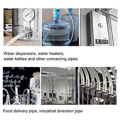 Feelers Silicone Tubing, Food Grade Pure Siliconce Hose 1/2" ID 5/8" OD 3.28ft, High Temperature Resistant Flexible Hose for Water Air Pump, Aquarium, Home Brewing, Kitchen - size: 1/2"ID-5/8"OD, style: 3.28ft length(1 Meter)