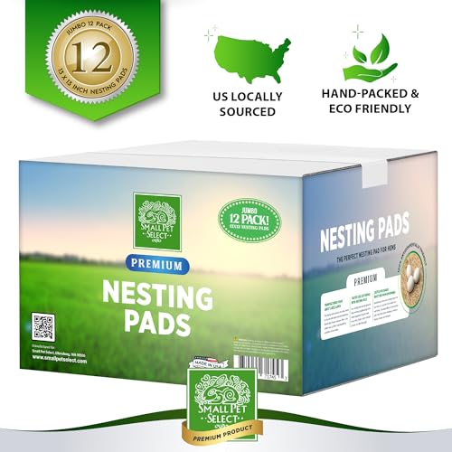 Small Pet Select - Chicken Nesting Pads (12-Pack), 13x13, for Hens, Fits Most Nesting Boxes, Chicken Coop Nest Liners - style: Chicken Nesting Pads