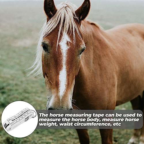 GANAZONO 2.5m Horse Measuring Tape Tape Measure for Accurate Livestock Weight and Height for Farm Use and Other Animals