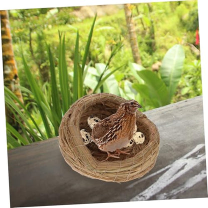 2pcs Straw Woven Chicken Nesting Boxes Pad for Laying Hens Coop House Private Sleeping Bed for Chicks