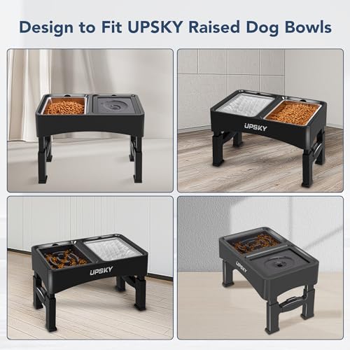 UPSKY 2Pcs Stainless Steel Dog Bowls for Small Medium and Large Dogs, Use for Feeding & Drinking