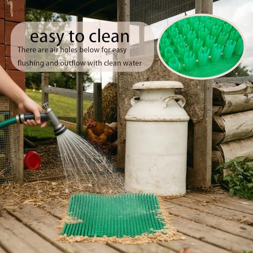 6-Pack Washable Nest Pads for Chicken, Duck & Goose – Reusable, Trim-to-Fit Coop Liners for Clean, Comfortable Egg Laying