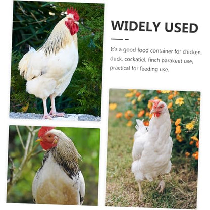 Automatic Poultry Feeder Container Hanging Chicken Feeding Trough for Coop Design for Chickens and Livestock