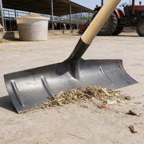 Livestocks Manure Scraper Head - Heavy Duty Dung Shovel for Barn Pasture Cleaning - for Large-Scale Livestocks Facilities