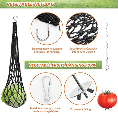 9 Pack Chicken Toys for Coop Accessories, Chicken Enrichment Toys with 2 Swing, 1 Wood Stand, 1 Xylophone, 1 Mirror, 2 Vegetable Net Bag, 2 Vegetable Fruits Hanging Fork