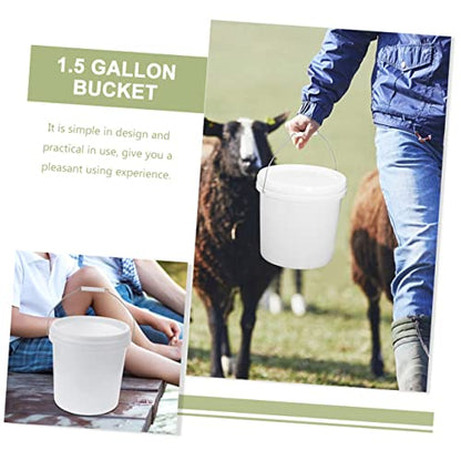 Zerodeko Thickened Airtight Plastic Storage Bucket with Lid Sealed Household Container for Long Term Storage Multi Purpose Pail for Pet Feed Water and Liquid Preservation