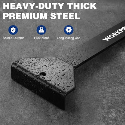 WORKPRO 17＂ Heavy Duty Pull and Pry Bar, Professional Pull Bar Flooring Tool for Wood Floor, Vinyl Plank, LVP, LVT and Floating Floor Installation