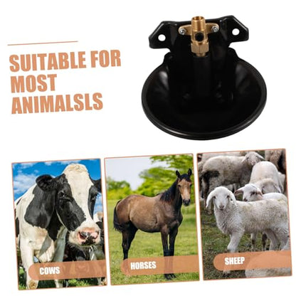 Automatic Cow Waterer Bowl Durable Livestock Water Dispenser for Cattle Horses Sheep Large Capacity Design with Float Valve for Constant Water Level Management