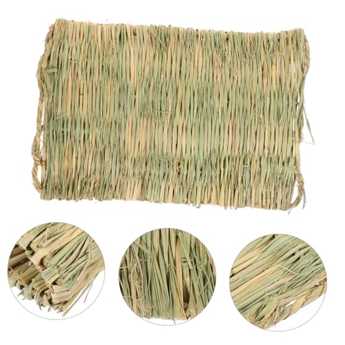 Yardwe Hen Nesting Pad Durable Straw Mat for Chicken Coop Washable Nest Box Liner for Egg Laying for Chickens Rabbits and Pets