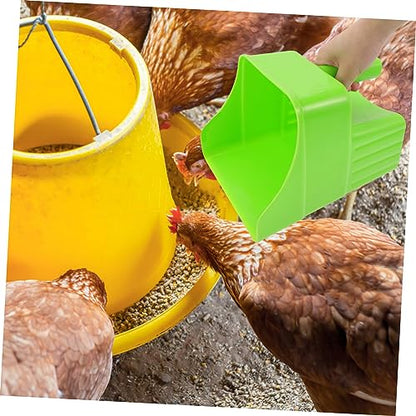 Mipcase Multifunctional Livestock Feed Scoop Durable Material Shovel for Poultry Feeding Lightweight and Comfortable Handle for Farm Use