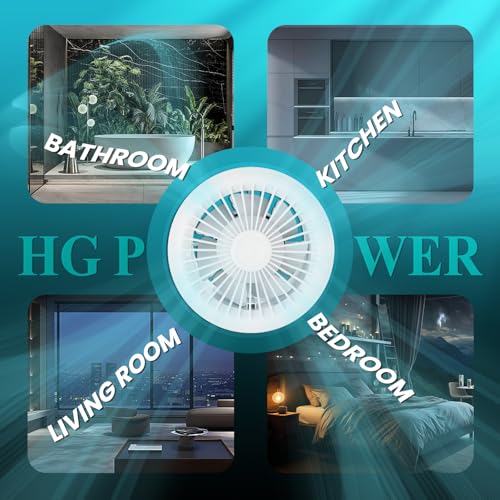 HG Power 8 Inch Bathroom Exhaust Fan 2-Way Reversible Window Fan with Remote Control, 3-Speed 2300RPM Low Noise, for Baño Kitchen Ceiling Wall Mount Home Ventilation - color: 8" - Two Way