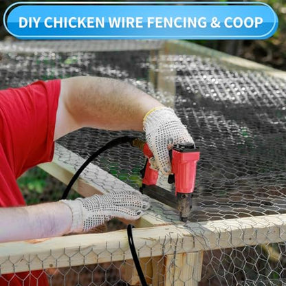 24'' x 50' Black Chicken Wire Fencing, 1 inch Chicken Wire and 19 Gauge Poultry Netting, Garden Mesh Fence Roll for Floral Arrangements,Crafts, Farm,Livestock,Pet Protection - size: 19 gauge 24'' x 50'