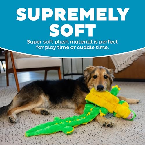 Outward Hound Squeaker Matz Plush Gator Dog Toy, XXL - size: 2X-Large (Pack of 1)