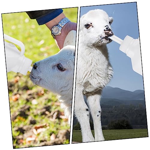 HANABASS 2pcs Silicone Lamb Feeding Bottle Lids for Newborn Animals Pet Feeding Supplies