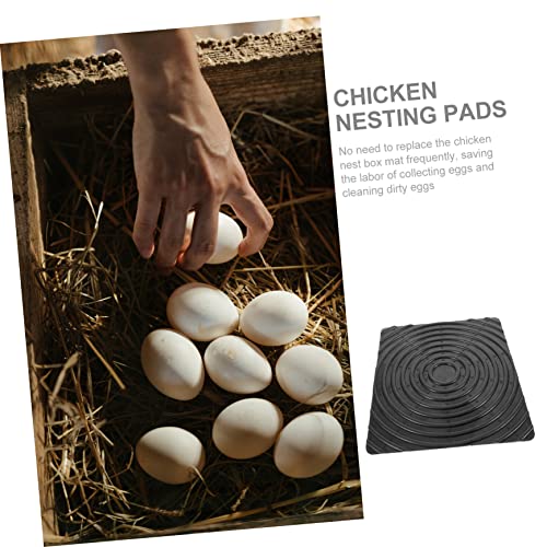 Chicken Nesting Pads Washable Silicone Liner for Chicken Coop Soft Egg Protection Mat Reusable Nest Box Bedding for Hen Nesting Boxes Easy to Clean and Maintain
