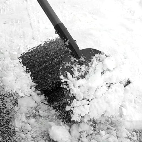 Walensee Flat Shovel, Heavy Duty Floor Scraper Long Handle for Weeding, Moss Removal, Lawn Edging & Outdoor Cleaning, Metal Garden Cleaning Shovel Scraper for Patio, Driveway, Sidewalk, Yard