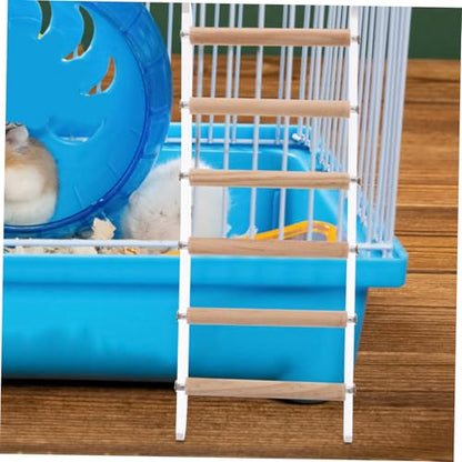 ERINGOGO Bird Cage Ladder Perch for Parrots Hamsters and Small Pets Durable Climbing Toy for Exercise and Fun Safe Design for Pet Interaction