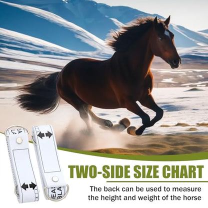 Copkim 6 Pcs Horse Measuring Tape 8.2 Feet Long for Height and Weight Multifunctional Horse Accessories for Accurate Waist Measurement and Weight Loss Tracking Portable PVC Measuring Stick