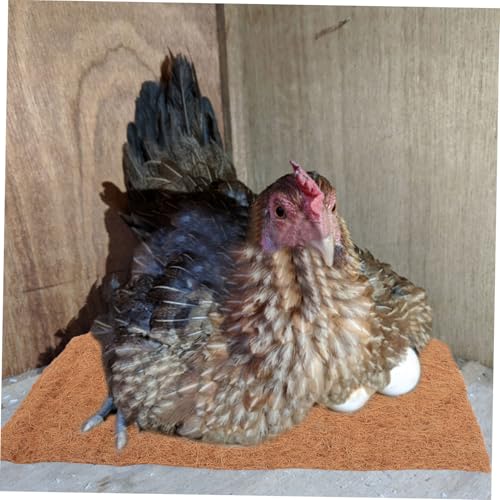 Sosoport 4pcs Washable Nesting Pads for Chicken Coop Soft Coconut Nest Box Liners Cozy Chicken Laying Pads Versatile and Practical Bedding for Poultry Setup