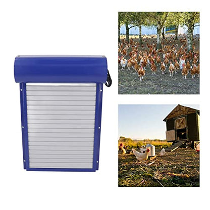 Automatic Chicken Coop Door, Automatic Chicken Coop Door Solar Powered, with Time Setting Rolling Curtain Chicken Door Opener for Duck Goose