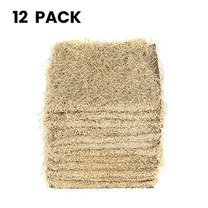 MagJo Aspen Nesting Pads for Chicken Coops - USA Grown Aspen Excelsior Nest Box Liners 13x13-12 Pack - size: 12 PACK