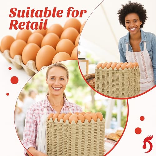 130 Pack Egg Cartons Crates Bulk - 30 Cell Pulp Fiber Egg Flats Reusable Stackable Cardboard Tray for Home Storing Packing Roach Colony Soundproofing