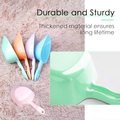 Melamine Pet Food Measuring Scoop, 1 Cup 1/2 Cup 1/4 Cup with Clear Measurement Lines for Dog, Cat, Bird, and Rabbit, Durable, Ergonomic Handle, Dishwasher safe-Green - color: Green