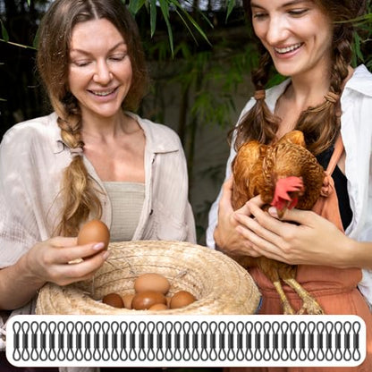 SynHHergyx Baby Chick Leg Bands, 100 Pcs Adjustable Splay Leg Bands for Chicks Poultry Legbands Chicken Hobble Braces for Newborn Spraddle Leg of Chick Quails Ducks Bird of 1 to 3 Days Newly Hatched