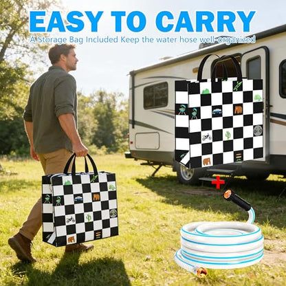 RV Water Hose, 5/8" Premium RV Drinking Water Hose for RV, Camping, Marine, Trailer and Truck, BPA Free, Anti-Kink and Leak-Free, Drinking Water Safe (White, 50FT) - color: White, size: 50FT