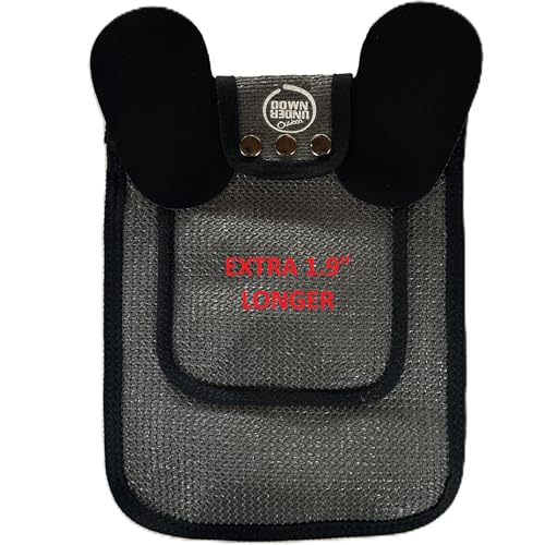 DOWN UNDER OUTDOORS 2 Pack Small Chicken Saddles for Bantams and Young Birds, Includes Shoulder Covers (Extra Long Small Grey Mesh) - color: Dark Grey Mesh