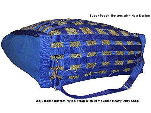 Derby Originals Front Web Slow Feeder Horse Hay Bag Super Tough Bottom with 6 Month Warranty - color: Hunter Green