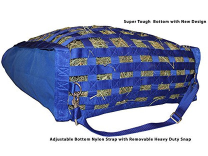 Derby Originals Front Web Slow Feeder Horse Hay Bag Super Tough Bottom with 6 Month Warranty - color: Hunter Green