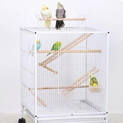 2pcs Bird Wooden Ladder Bird Ladders Wooden Ladder for Bird Cage Parrot Ladder Climbing Toy Birdie Basics (5 & 7 Step)