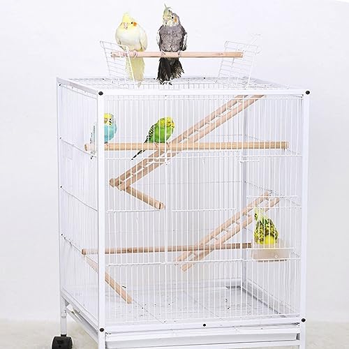 3pcs Natural Wooden Bird Ladder Birdie Basics Perch for Cage Parrots Parakeets Cockatiels Climbing Accessories Wood Perch (6 Step 7 Step 8 Step)