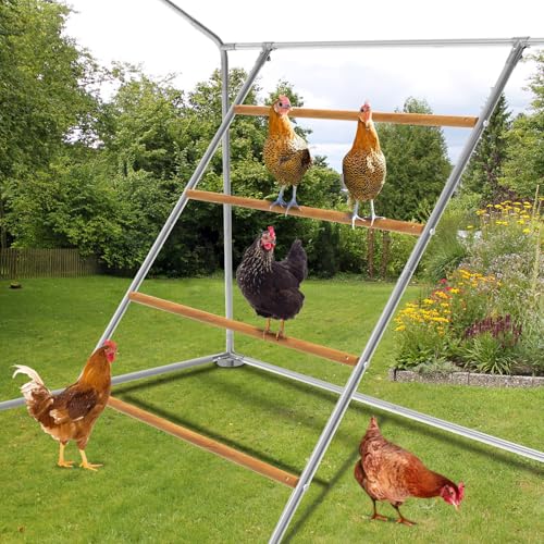 Chicken Perch，Chicken Roost, Chicken Roosting Bars, Roosting Bars for Chickens in Coop, Chicken Toys for Coop, Chicken Coop Accessories (55.1" L x 41.5" W)