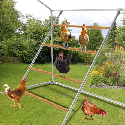 Chicken Perch，Chicken Roost, Chicken Roosting Bars, Roosting Bars for Chickens in Coop, Chicken Toys for Coop, Chicken Coop Accessories (55.1" L x 41.5" W)