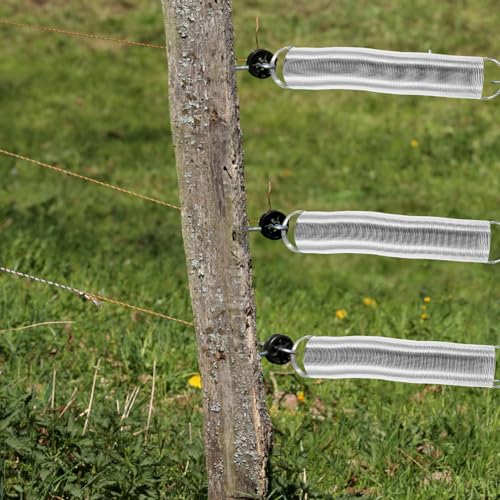 Luxshiny Electric Fence Spring Gate Replacement Stainless Steel Livestock Fence Spring for Pasture Gates Tension Hardware Suitable for Agricultural Fencing