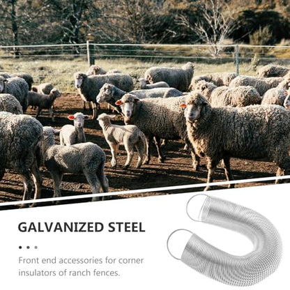 KESYOO Stainless Steel Spring Gate Handle for Electric Fence Livestock Fence Accessory Tension Spring Replacement Part for Pasture Gates