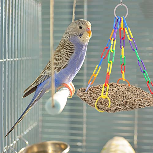 4pcs Parrot Swing Chicken Coop Accessories Large Chicken Coop Woven Parrot Activity Bird Toys Cage Bite s Foraging Wall Toy Abs to Climb Training Rack