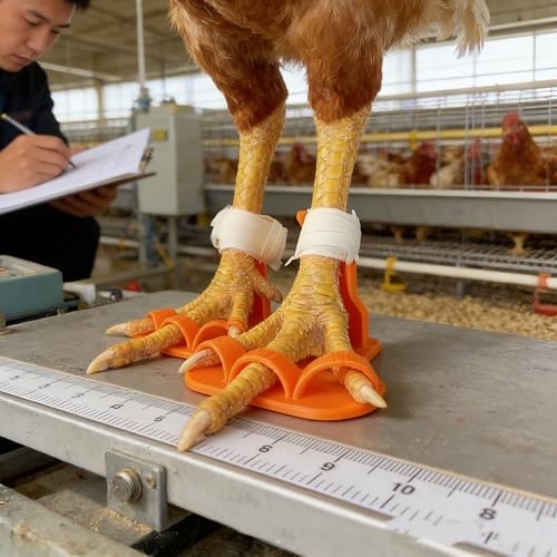Chicken Leg Splint for Broken Leg, 4-Size Reusable Acrylic Splint & Bandage Kit, First Aid for Chicken Duck Poultry Bird Leg Injury Treatment