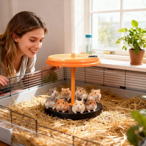 Brooder Plate | 35W Chicks Heating Brooder Plate | Height Adjustable Poultry Warmer | for Winter Poultry Duckling Quail Coop Hedgehog Reptile Farm Lab Home